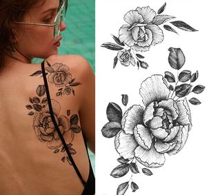 2023 NUOVO adesivo per tatuaggio piccolo braccio completo adesivo con motivo floreale semplice alfabeto Tatuaggi temporanei