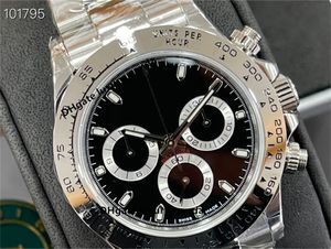 Relógios masculinos de moda Ultra-Thin 12,4mm Relógio mecânico automático 40mm ETA 7750 Célula de tempo 904L Sapphire