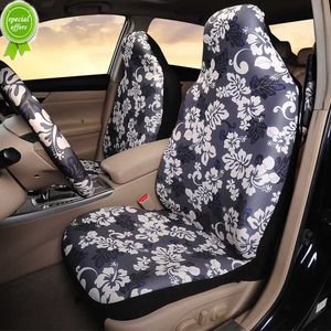 Toyota/Honda/Kia/Ford/Nissan/Suzuki için yeni evrensel işlemeli desen araba koltuk kapağı polyester kumaş araba iç koruyucu seti