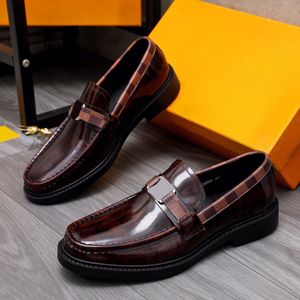 2023 Men Dress Shoes Fashion Genuine Leather Wedding Party Oxfords Mens Brand Business Walking Casual Comfort Loafers Size 38-44