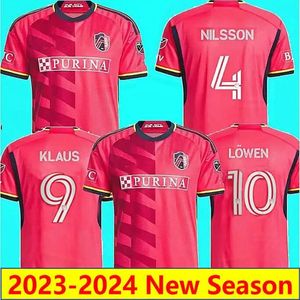 2022 2023 St. L ouis City SOCCER JERSEYS NEW st Louis''RED'GIOACCHINI VASSILEV BELL PIDRO FOOTBALL SHIRT home player version fan jersey