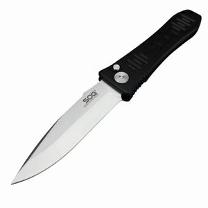 SOG Spec-Elite I AUTO Folding Knife 3 15 Satin Plain Blade Aluminum Handles Outdoor Camping Survival Self-defense EDC Tacti229z