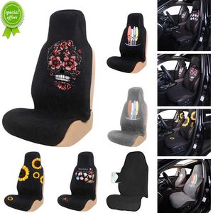 New Skull print Towel Seat Cushion Beach Mat Anti-dirty Front Seat Covers Universal Fit Seat Protector Pet Mat Sports Car-Styling1PC