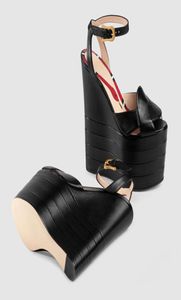 6cm platform çivili gladyatör sandalet kadın yılan 16cm kama topuklu pompalar Escarpins parti düğün ayakkabıları Mary Jane 3 5415457