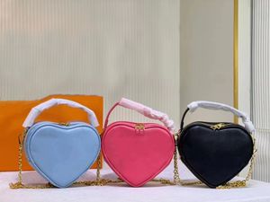 designer bags handbag bag Purse Chains Cross body Mini Heart Love Shoulder bags genuine Leather Letters