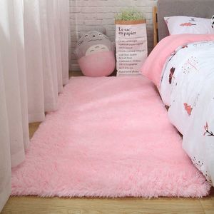 Carpets Plush Carpet Floor Soft Mat Living Room Decoration Teen Doormat Nordic Fluffy Large Size Thick Rugs For Girls Children's Bedroom