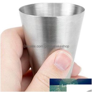 Bar Tools 35/50Ml Stainless Steel Measures Jigger Party Wine Cocktail Dual Spirit Drink Measure Cup Factory Price Expert Design Qual Dhddf
