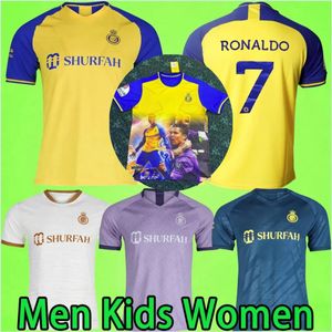 22 23 al nasr fc choccer coureys ronaldo women men kids kit onform onform 2022 2023 hom