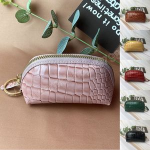 Crocodile Pattern Hand-held Wallet Coin Purse For Women Zipper Simple Large-capacity Clutch Bag Pendant Key Bag Wallet