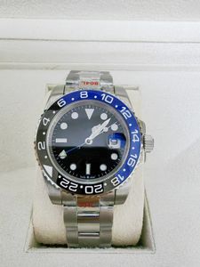 مصمم الساعات Rolxs GMT II-126710 Batman 6-Color 40mm Ceramic الفاخرة الميكانيكية معصم الحركة الأوتوماتيكية مع الصندوق الأصلي 2023 x