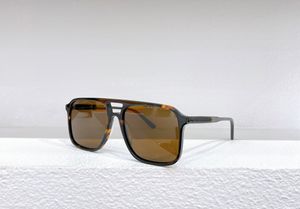 Havana Brown Pilot Sunglasses para homens 4423 óculos de sol Designers de óculos de sol Sombras Occhiali Da Sole Glasses UV400 Eyewear com caixa