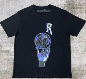Projektant koszuli męskiej dla mężczyzn koszule damskie Modna czarna koszulka z literami swobodny letni mężczyzna z krótkim rękawem kobiet
