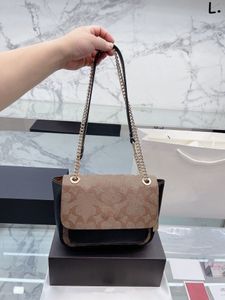 LQ Women Klare Luxurys Designers Bags New-York Brand Patchwork Two-tone Pochette Shoulder Bag Hands Couro Genuíno Crossbody S