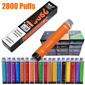 top popular Puff Flex 2800 puffs Electronic Cigarettes Disposable E-cigarette vape Pen Device 850mAh Battery Prefilled Vape 2023