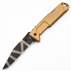 Top Ck81 MPC Faca dobrável tática N690 Titanium Coating Blade Aviation Handle alumínio