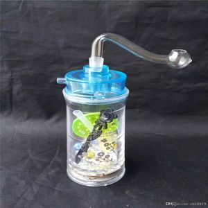 Akryltryck vattenflaska grossistglashakan, glasvattenrör,