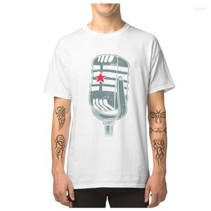 Men's T Shirts Vintage Male Clothes Guerilla Radio Dial Mic Cotton Men Tops TShirt Gift Summer/Autumn T-Shirt Swag O Neck Shirt Hip Hop