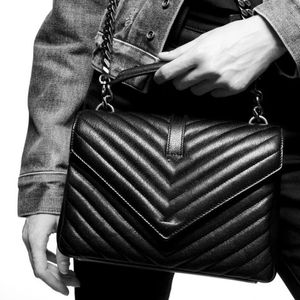 대학 디자이너 여성 가방 가방 핸드백 어깨 토트 블랙 클래식 대각선 줄무늬 퀼트 체인 플랩 중간 크로스 바디 스웨이드 술집 봉투 지갑 지갑