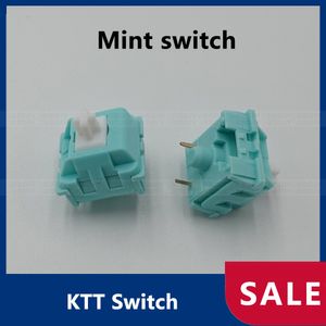 KTT Switch Mint Switches 3-polige kompatible mechanische Gaming-Tastaturen mit MX-Switch DIY Custom Linear GK61 TM680 Anne Pro 2