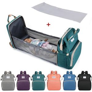 Bag Organizer Baby Portable Folding Bed Mommy Bag Baby Diaper Bag Large Capacity Maternity for Stroller Bag Nursing Bag for Baby Care 230314