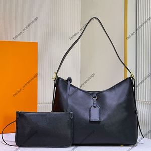 3a qualidade designer saco em relevo carta mulheres tote bolsas de lona com zíper sacos de compras marrom flor crossbody saco de couro guarnição de duas peças conjunto 46289