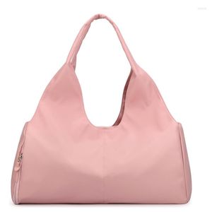 Bolsas ao ar livre 2023 Bolsa de ioga esportiva para mulheres fitness rosa Blosa grande viagem Duffle Duff Dech Wet Combo Training Bolsa Gym Acessórios