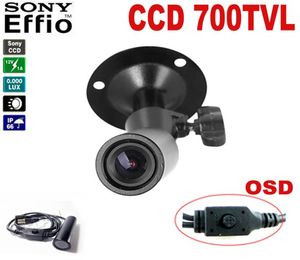 Mini Bullet Camera 700TVL Sony Effio CCD Color Wide Vinle CCD Mini CCTV Camera Outdoor Waterproof Camera Security Camera 960H 41405747422