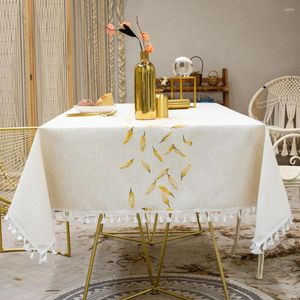 Tale da moda Bordado de moda de cor longa listra jacquard tonelada de mesa de Natal linho de algodão de tapete final