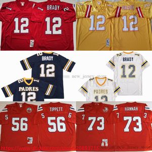 NCAA Vintage 75. Retro-College-Football-Trikots, genähtes gelb-rotes Trikot