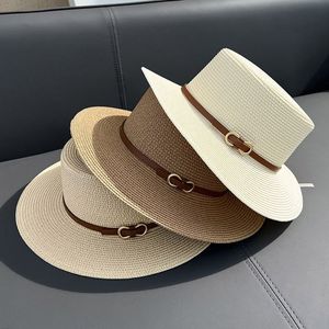 Moda Fedora Straw Hat Açık Seyahat Tatil Güneş Gölgesi Panama Caz Straw Beach Cap Erkek Kadın Güneş Koruma Geniş Kötü Şapka