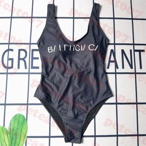 Black Slim Fit Mayo Marka Logo Bikini Kadınlar için Klasik One Piece Mayo Yaz Yeni Mayo Takım