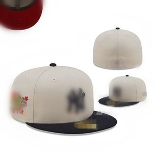 2023 Оптовые модные кепки Colass Classic Team Navy Blue Color на полевых бейсбольных шляпах Street Hip Hop Sport York Полный закрытый дизайн Caps H8-3.15