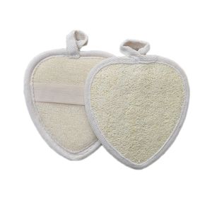 Asciugamano di luffa naturale Cuore Lavare i piatti Spazzola per la pulizia Scrubber esfoliante Luffa Bagno Doccia Massaggio corpo