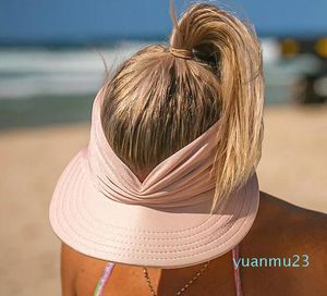 LL Visor Hat Flexible Adult Hat for Women Anti-UV Wide Brim Cap Easy To Carry Travel Caps Fashion Beach Summer Sun Protection Hats LL589 33