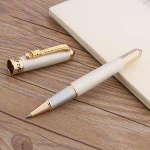 Signatur Silber Kugelschreiber Welle und goldener Wasserhahn Clip Luxus Metall RollerBall Schreibwaren Bürobedarf