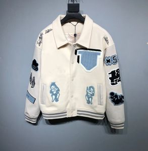 Tasarımcı Ceketler Bombacı Erkek Rüzgar Kesici Varsity Erkek Beyzbol Hip Hop Harajuku Mektup Patchwork Giyen Erkekler Unisex Coats