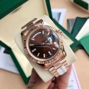 مع أوراق مربع عالية الجودة ساعة MM K Rose Gold Moveman