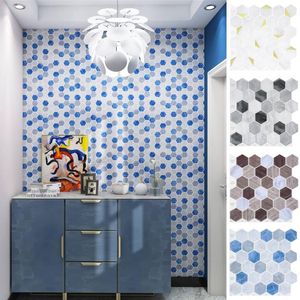 Wallpapers 3D DIY Self Adhesive Wall Stickers Waterproof Panels Decor Wallpaper Brick Ceramic Tile Sticker Tiles For Kitchen Living Room