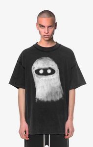 2023Fashion Brand Mascarado Cartoon Ninja T-shirt impressa Owens Tags designer de grandes dimensões de algodão sem mangas homens tops streetwear