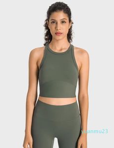 LL Yoga Sports Bras Crop Top Bodycon Tank para mulheres BRA BRASTENTE MULHIMAS PUSTRAS PUSTRAS DE TANK SPORT RUSCH RUND RUND LL7894 33