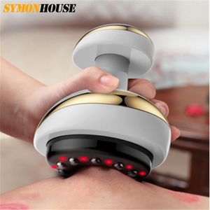 Full Body Massager Electric Vacuum Cupping Anti Cellulite Massage Machine Foot Back Gua Sha IR Heating Fat Slimming 230314