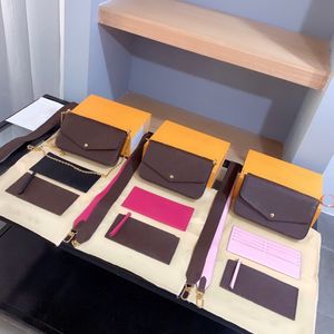 Designer väskor Luxurys handväskor plånböcker handväska kvinnor hög kvalitet blomma crossbody axel shopping bröllop multicolor väska