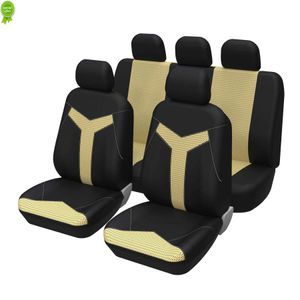 Nuovo set completo universale coprisedili per auto poliestere sabbia Materia lettere stampate Y nel mezzo per Ford Focus 2 per Astra SRI