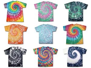 2023 Mens Designer T Shirt Tie Dye Shirt Multicolor Printed T Shirt Fashion Style Kort ärm Löst överdimensionerad t-shirt bomullstyg topp tees för man och kvinna