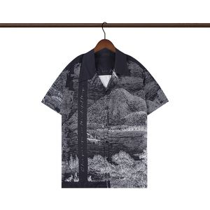 23 مصمم طباعة هاواي تي قمصان تي شيرت قميص أزياء شارع هاي شارع قصير الصيف تي شيرت قميص تنفس الرجال القمصان الشاطئ M-3XL