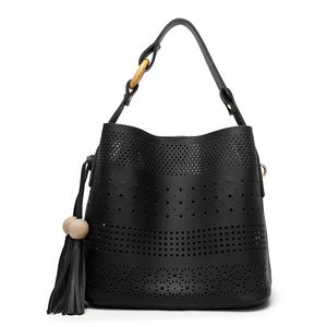 HBP Fashion bag Women's bucket bag Hollow pattern design handbag