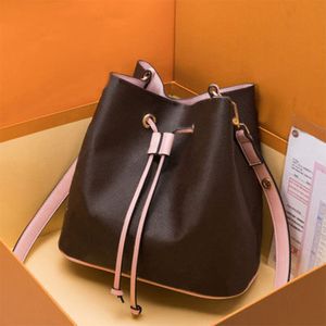 Brown plaid designers Sale Vintage Bucket Handbag Women bags Handbags Wallets for Leather Chain Bag Crossbody and Shoulder millionaire Shoulder Bags glitter2009