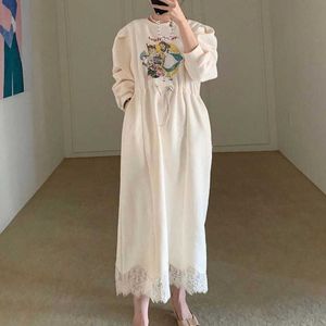 Casual Dresses Cheap wholesale 2021 spring autumn new woman Lady cute casual fashion maxi women Dress female Long Hoodies Dress printing Z0216