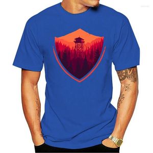 Camisetas masculinas 2023 Moda Casual T-Shirt Men Firewatch Campo Santo Mulheres