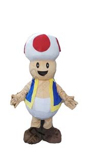 Mushroom Man Cartoon Personagem Toadette Mascot Costume publicitário Dresses Fanche Party Party Animal Carnival Props